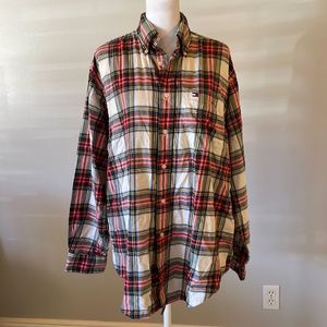 [Tommy Hilfiger] Plaid Button Down Sleep Shirt - Size Small